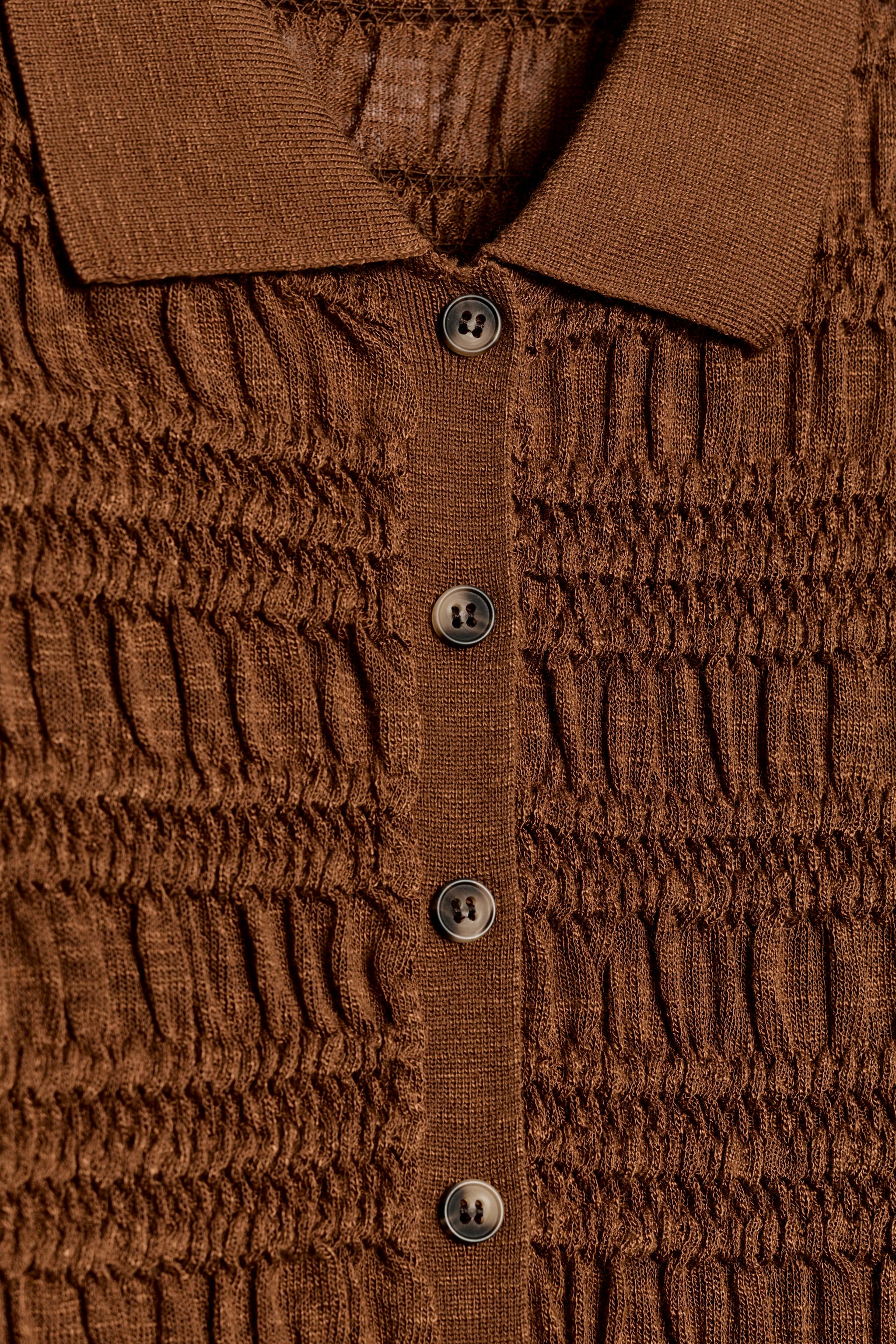 HONEYCOMB KNIT CARDIGAN